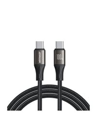 COFI - Light-Speed Series S-A25 USB-C/USB-C Kabel 100W 1,2 m – Schwarz - Schwarz 120 × 1 × 1 cm