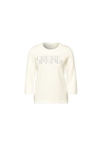 CECIL - Shirt, 3/4-Arm, für Damen - 23474 VANILLA WHI