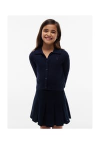 TOMMY HILFIGER - Cardigan, Polokragen, für Kinder - C1G  BLUE