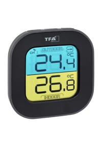 TFA® - Thermo-Hygrometer "Fun", Temperatursender - SCHWARZ