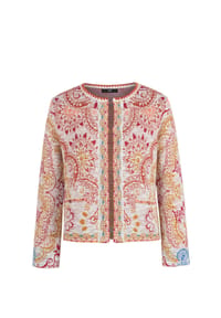 IVKO - Cardigan mit Ornamentmuster - white coffee