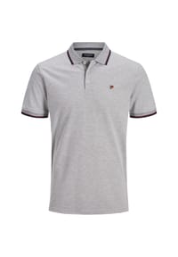 JACK & JONES - Polo Shirt Poloshirt Polohemd JPRBLUWIN POLO Shortsleeve - blau