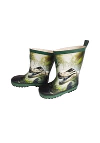 maximo® - Gummistiefel T-Rex Jerseyfutter, Fotoprint, Reflekt 3M - ash green/anthracite