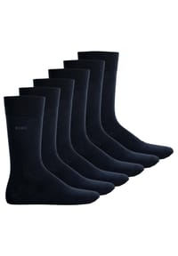 BOSS - Herren Socken, 6er Pack - Finest Soft Cotton, Threepack RS Uni CC - Dunkelblau