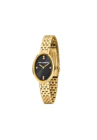KARL LAGERFELD OVAL ALLURE - Moderne Damenuhr - Gold/Grün