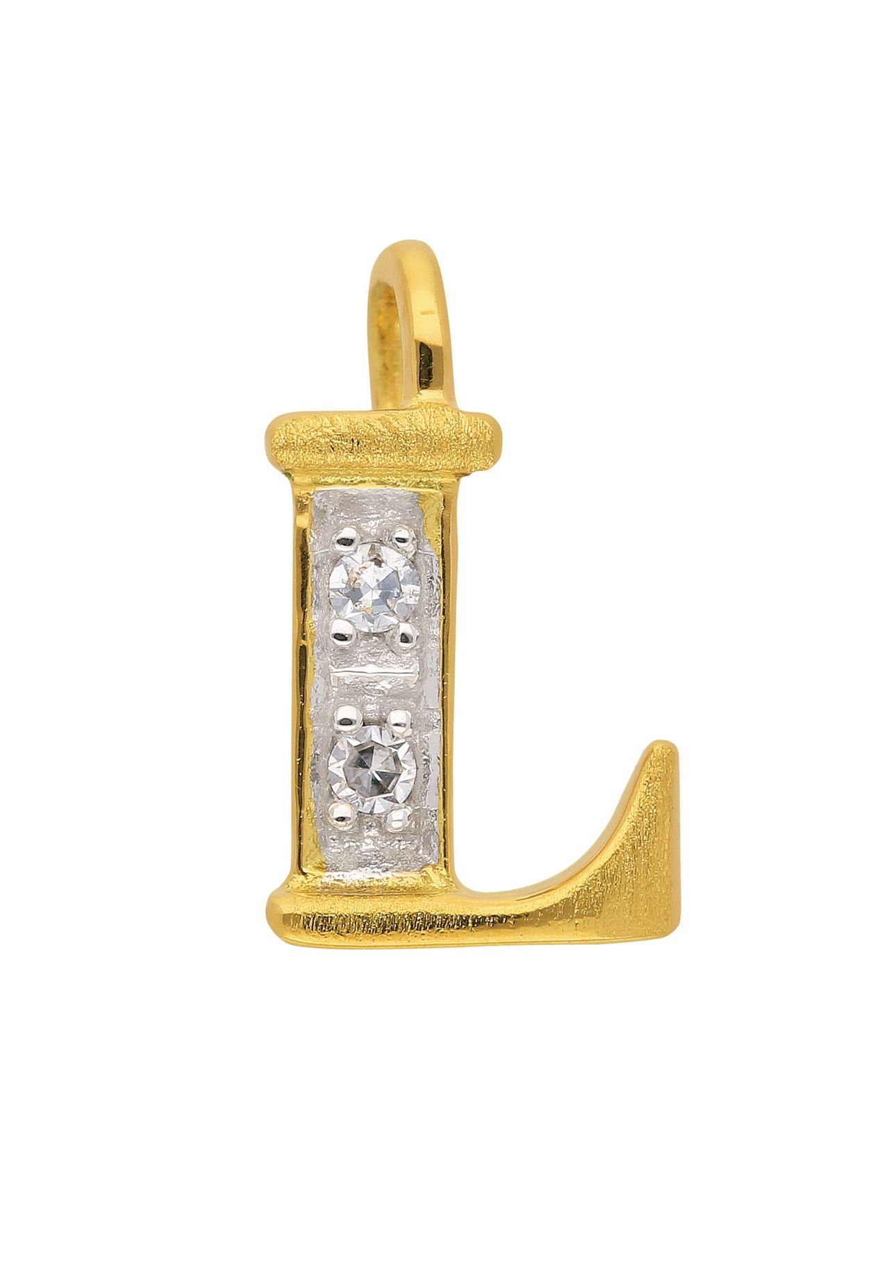 Adelia\'s Damen Gold Schmuck 585 Gold Buchstabenanhänger mit Diamant |  GALERIA
