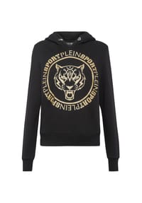 PLEIN SPORT - Hoodie TIGER - black