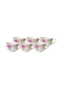 Villeroy & Boch Kaffee Obertasse Mariefleur Basic 250 ml 6er Set bunt - MARIEFLEUR BASIC - bunt