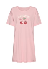 vivance dreams - Sleepshirt Cozy Dreams, Rundhals-Ausschnitt, für Damen - 784 ROSE