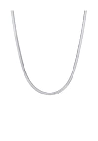 elli. PREMIUM - Halskette Flach Elegant Schlangenkette Fischgräte 925 Silber - Gold