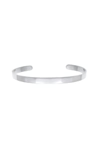 elli. PREMIUM - Armband Armreif Offen Glänzend Verstellbar 925 Silber - Gold