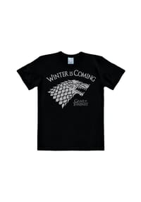 LOGOSHIRT® - T-Shirt Easyfit Game Of Thrones - Winter Is Coming - black