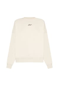 BOSS Orange - Sweatshirt, Rippbündchen, für Damen - 118  CREME