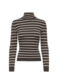 ONLY® - Rollkragenpullover, Rippstruktur, für Damen - 201830 SCARAB