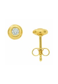 Adelia's - Adelia's Damen Solitär Ohrstecker Ohrringe 585 Gold ( 14K ) mit 2 Brillanten ( 0,2 ct ) - gold