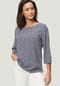zero Shirtbluse, 3/4 Arm, U-Boot-Ausschnitt, für Damen Bild 2
