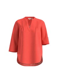 s.Oliver - Shirtbluse, Split-Neck, für Damen - 0100  WHITE