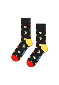 HAPPY SOCKS - Socken, XS-Mas-Print - 9000 BLACK