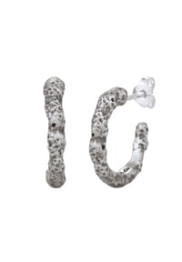 HAZE & GLORY - Ohrringe Creolen Ohrstecker 925 Sterling Silber - The Ultimate - Silber