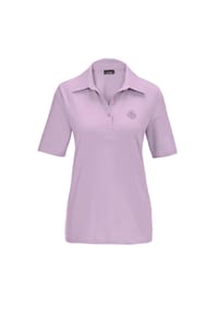 GOLDNER - Kurzgröße:  Stretchbequemes Poloshirt - flieder