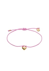 FOSSIL SUTTON - Fossil Damenarmband Sutton Mini Moments aus goldfarbenem Metall mit Herzanhänger in Altrosa, JA7314710 - Gold