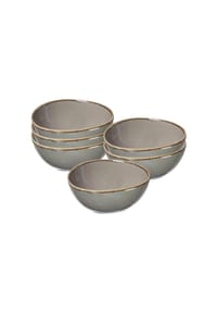 Ritzenhoff & Breker Beilagenschalen Taste 14 x 11 cm 6er Set taupe - TASTE - taupe