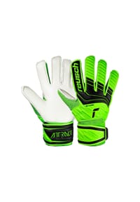reusch - Torwarthandschuhe Attrakt Solid Junior für alle Spielfeldoberflächen - 5551 green gecko/black