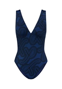 TRIUMPH - Badeanzug Flex Smart Summer - BLUE - DARK COMBINATION