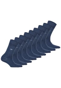 TOM TAILOR - 9er Pack Herren Socken - Basic, einfarbig - Blau
