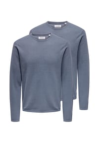 ONLY & SONS - Pullover 2er Pack Felix - Castor gray