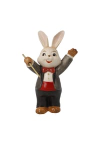 Goebel Figur Hase Genial Dirigent - Osterhasen - Bunt
