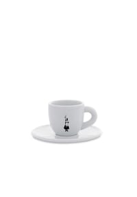 BIALETTI - Mokatasse Istituzionale, mit Untertasse, Porzellan, 80 ml - Bunt
