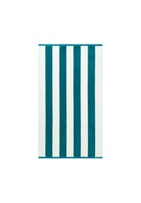 GANT - Strandtuch - STRIPE BEACH TOWEL, Duschtuch, Frottee, Bio-Baumwolle, Streifen, 100 x 180 cm - Aquablau