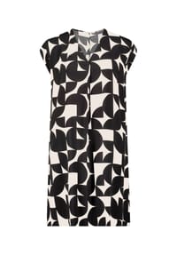 BETTY & CO - Casual-Kleid mit Print - Schwarz/Weiß