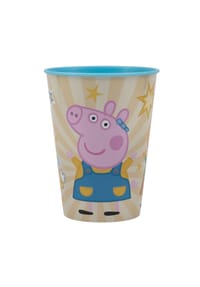 COFI - Peppa Pig Becher Kinder 260 ml Trinkbecher für Kita & Frühstück - Mehrfarbig 9,7x7,6x7,6 cm