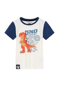 MANGUUN - T-Shirt, Baumwolle, für Kinder - D.BLUE COLORBLOCK