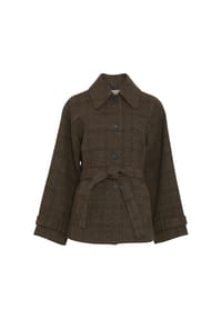 MSCH COPENHAGEN - Canbanjacke Amarand, Bindegürtel, für Damen - HOT FUDGE/RUBBE