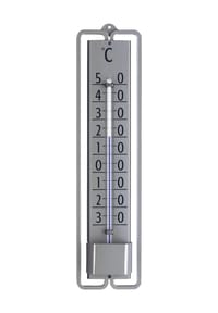 TFA® -  Innen-Außen-Thermometer "Novelli Design 12.2001", Aluminium - SILBER