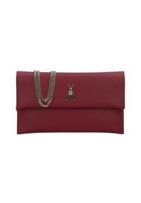 PATRIZIA PEPE - Fly Fly Clutch Tasche Leder 27.5 cm - clash red