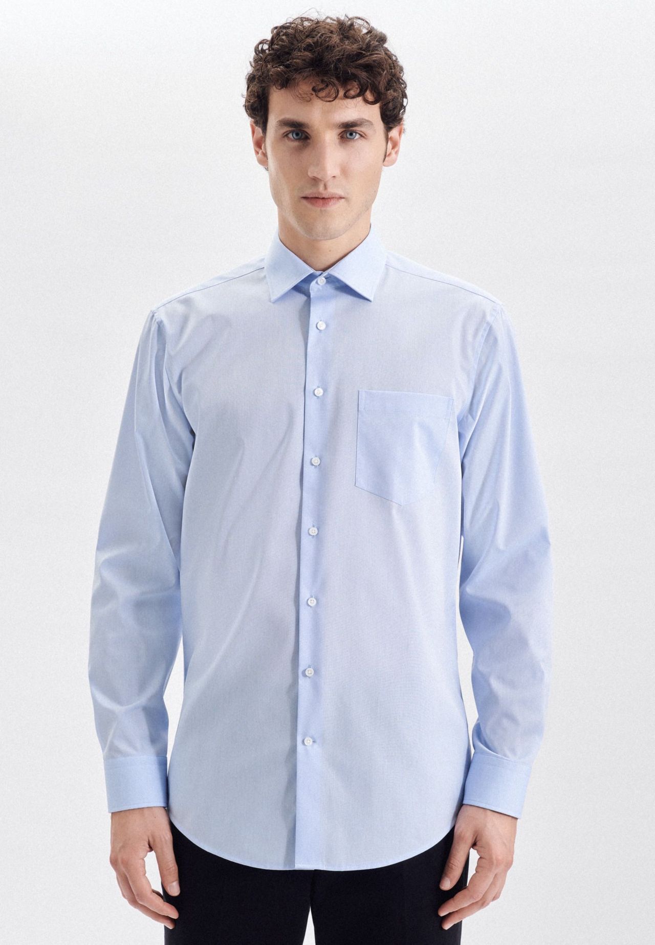 Seidensticker Business Hemd Schwarze Rose, Blau, 40