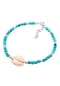 Nenalina Armband Kauri Muschel Howlith Kugel Bunt Strand 925 Silber Bild 2