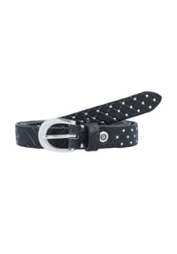 B.BELT - Lilou Nietengürtel Leder - grau taupe