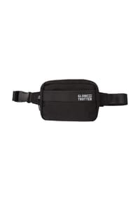 GLOBETROTTER - Gürteltasche, Netzfach, Logo - BLACK/BLACK