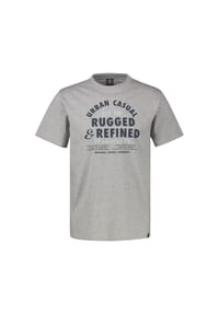 LERROS - T-Shirt aus reiner Baumwolle mit lässigem Slogan-Print - BASIL GREEN