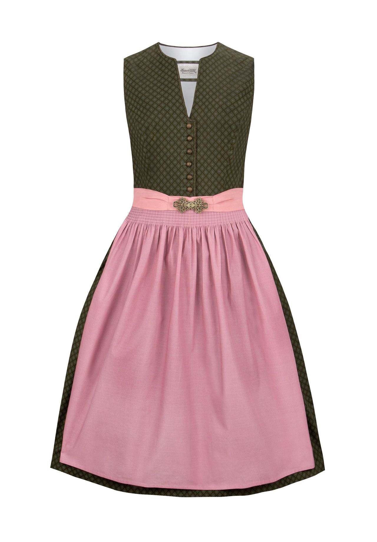 STOCKERPOINT Dirndl "Luana", Baumwolle, für Damen, grün|rosa, 34