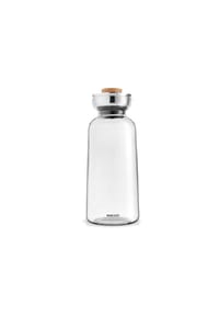 eva solo - Glaskaraffe Silhouette mit Deckel, Borosilikatglas, Edelstahl, Eichenholz, Klar, 1 L - Transparent