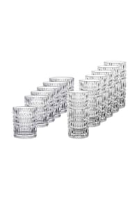 Nachtmann - Longdrink & Becher Set Ethno 12er Set ETHNO BARISTA - transparent