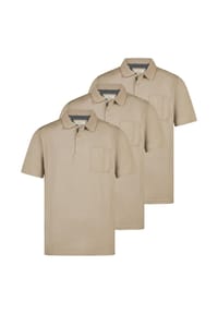 Redmond - Poloshirt 3er Pack Basic - Beige