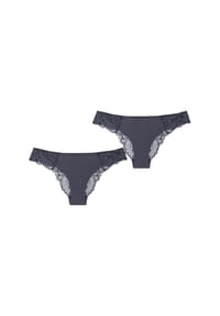 TRIUMPH - Brasilslip Wild Peony Florale Brazilian - PEBBLE GREY