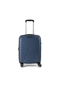 benzi 5808 - 5808 4 Rollen Kabinentrolley 55 cm mit Dehnfalte - blau
